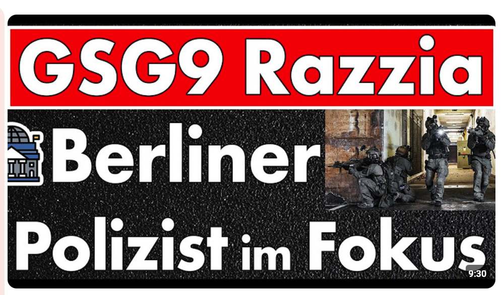 Nach GSG9-Razzia: Ermittlungen in den eigenen Reihen! Berliner Polizei vor nächstem Skandal!