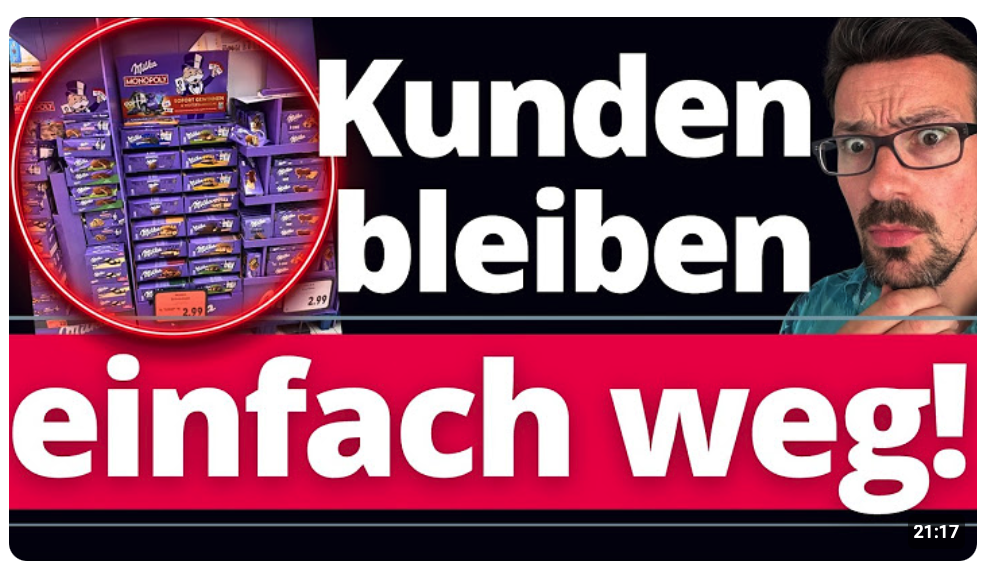 Milka-Schokolade: Sie liegt wie Blei in den Regalen! Was passiert hier?