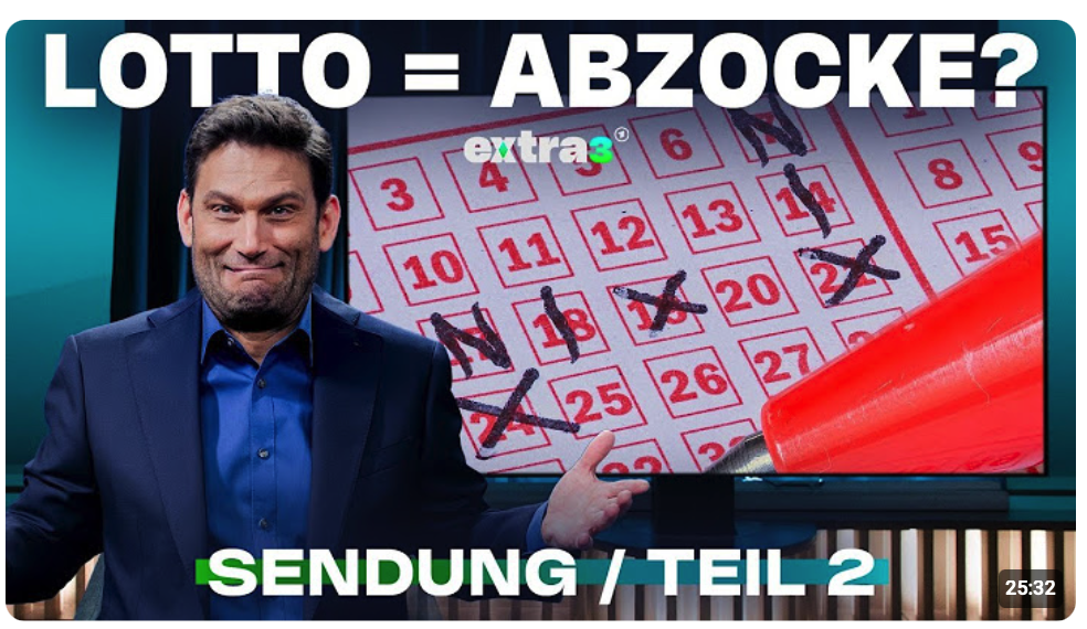 Lotto: Staatliche Abzocke? | NSDAP-Akten: War Opa ein Nazi? | extra 3 vom 21.05.2026 · Teil 2/2