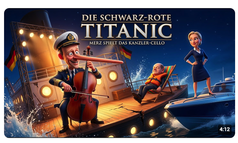 Die Schwarz Rote Titanic – Merz spielt das Kanzler-Cello | Offizielles Video