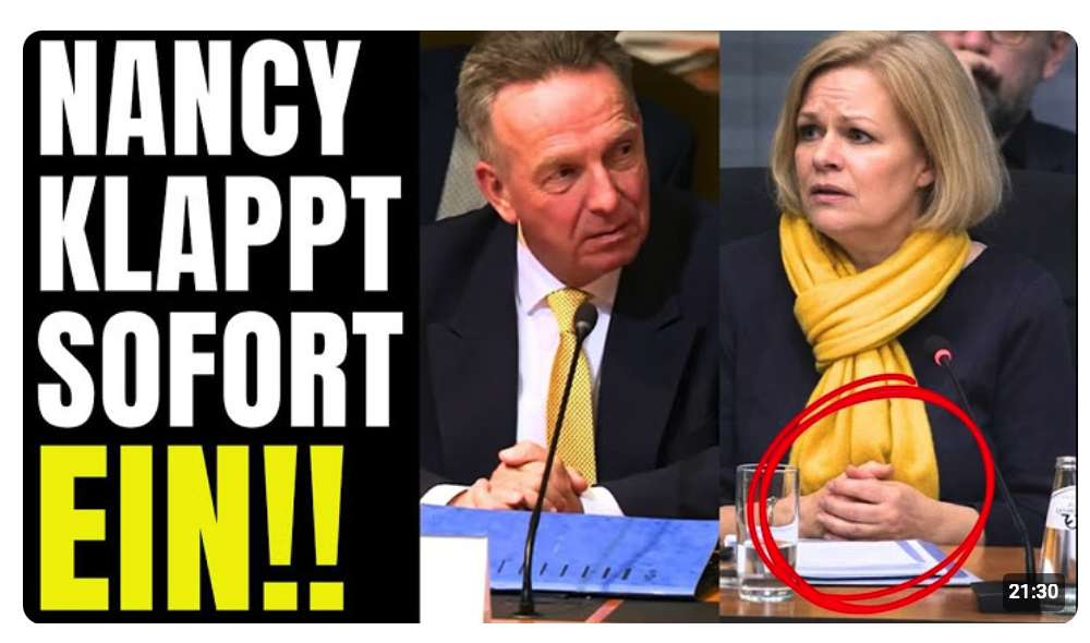 Plötzlich bricht FAESER zusammen! AFD kann es nicht glauben!