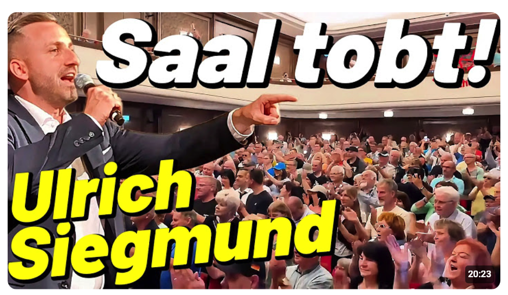 Ulrich Siegmund Bei seiner Rede TOBT der Saal! Begeisterte Massen bei der AfD in Bitterfeld Wolfen!