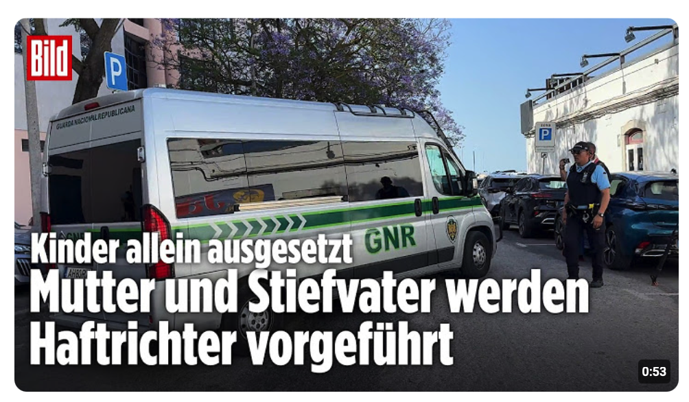Kinder in Portugal ausgesetzt: Schwere Vorwürfe gegen Eltern ‒ Haftrichter droht mit Kindesentzug