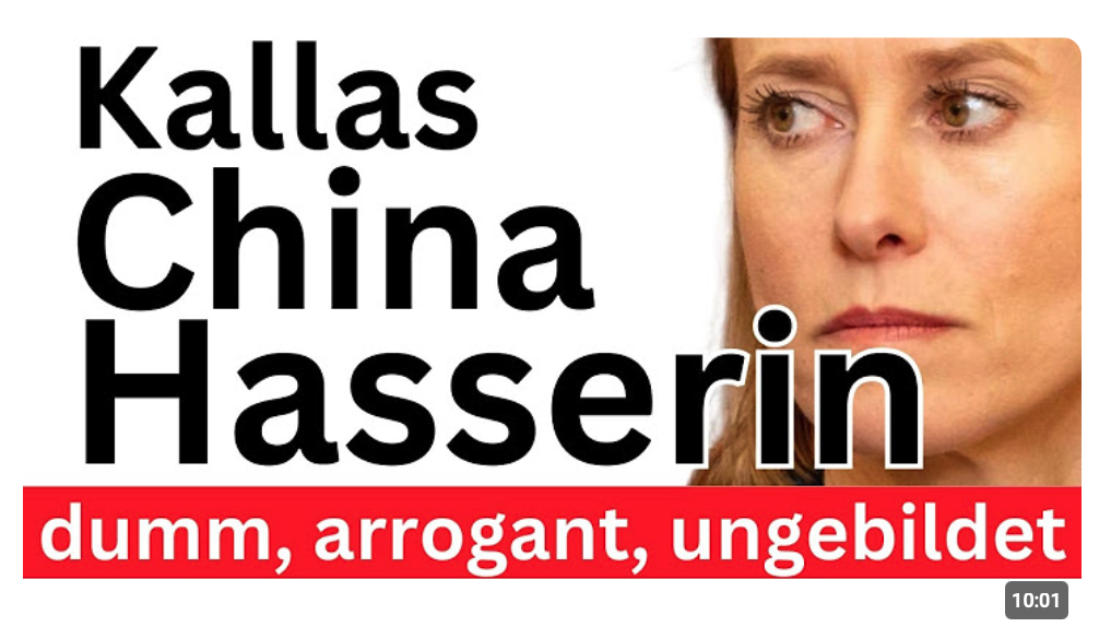 EU-Kallas Schande ! China Krebs 