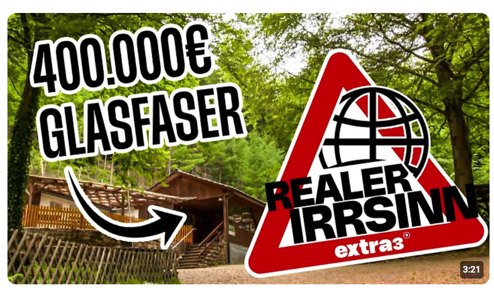 Realer Irrsinn: Highspeed-Internet für Waldhütte | extra 3