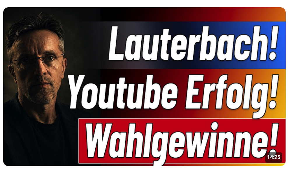 Es geht wieder los! – Lauterbach gibt Entwarnung! +++ Youtube Erfolg wird Politik gefährlich! +++ &