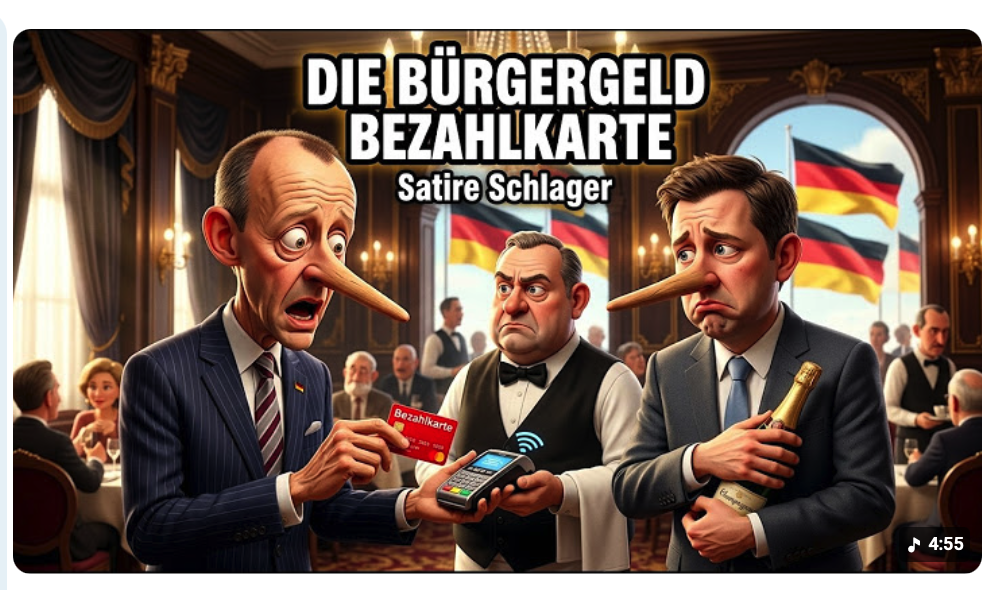 Die Bürgergeld Bezahlkarte für Kaviarschnittchen – Satireschlager 2026 | Offizielles Video