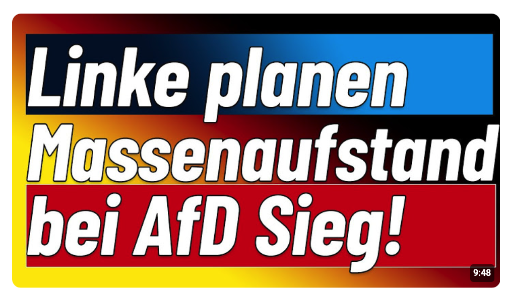 Linke, Grüne & NGOs! Bei Siegmund Wahlsieg sollen Straßen brennen.