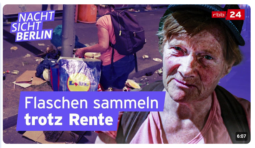Leben vom Leergut: Rentnerin Cilli sammelt Pfandflaschen | NACHTSICHT Berlin