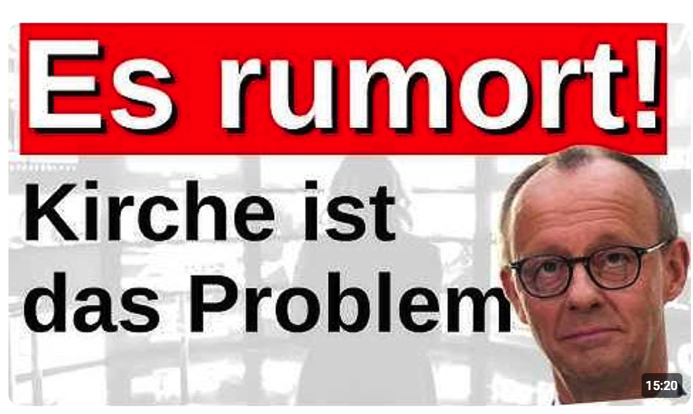 Die Kirche ist das Problem! Kirche reitet sich immer tiefer rein!