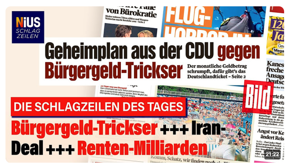 Bürgergeld-„Geheimplan“ der CDU: Das steckt wirklich dahinter | NIUS Schlagzeilen