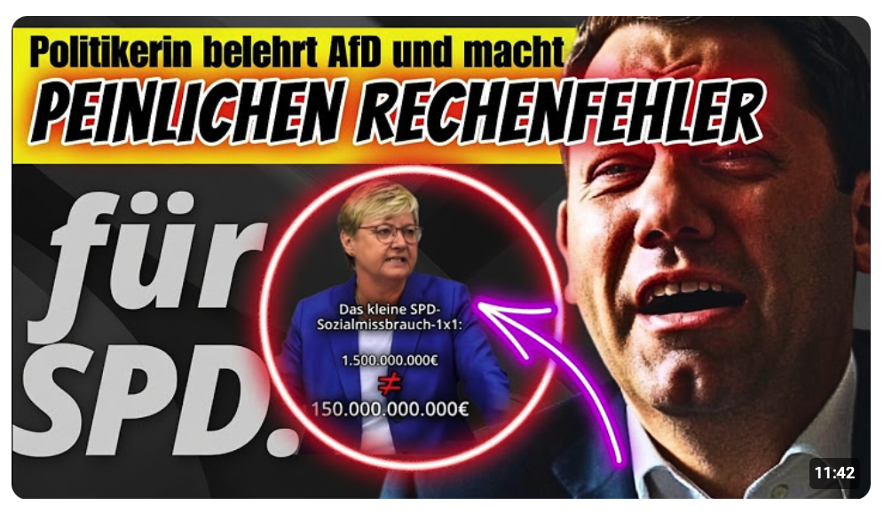 Linker Rassismus gegen AfD-Politiker Serge Menga ? | SPD-Politikerin blamiert sich mit Rechenfehler