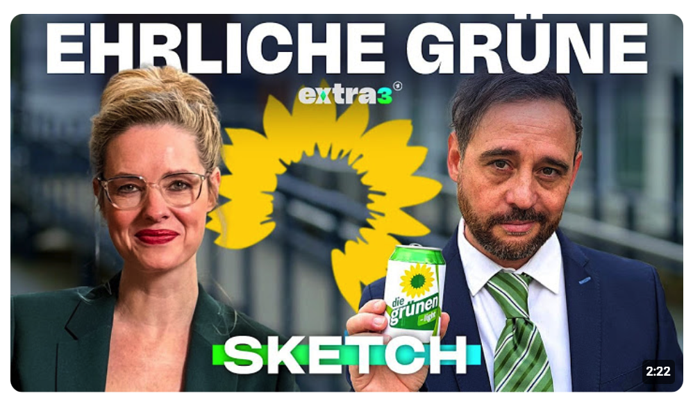 Wenn die Grünen ehrlich wären: Hauptsache nicht mehr links | extra 3