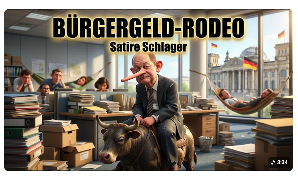BÜRGERGELD-RODEO ! Wer arbeitet hier eigentlich noch Satire Schlager Deutschland 2026