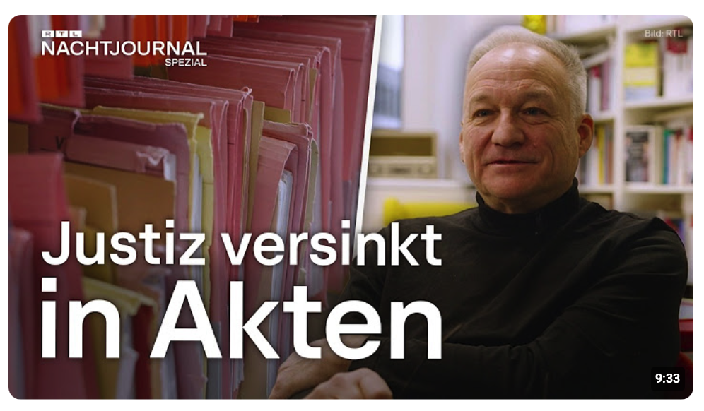 Aktenberge und Personalmangel: Der Alltag deutscher Richter | RTL Nachtjournal