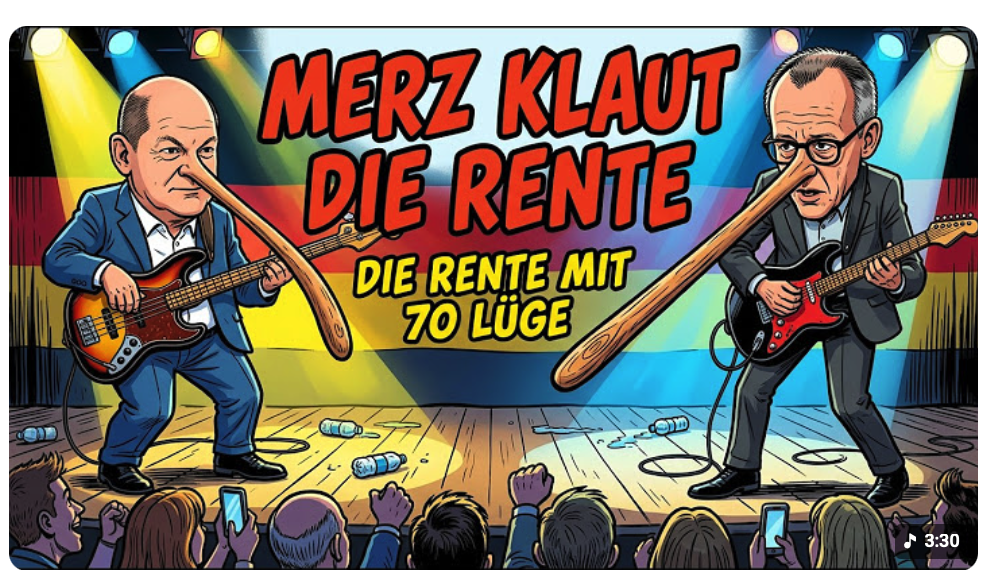 Merz klaut die Rente – Der größte Lügner aller Zeiten zockt an der Börse [Offizielles Video]