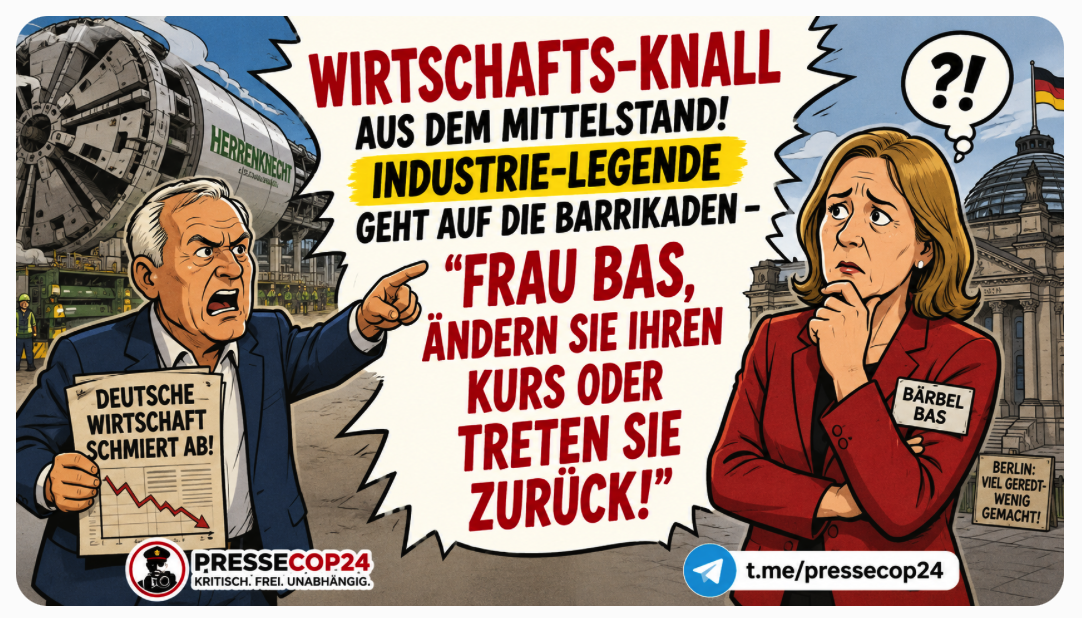 WIRTSCHAFTS-KNALL AUS DEM MITTELSTAND! INDUSTRIE-LEGENDE GEHT AUF DIE BARRIKADEN – „FRAU BAS, ÄNDERN SIE IHREN KURS ODER TRETEN SIE ZURÜCK!“