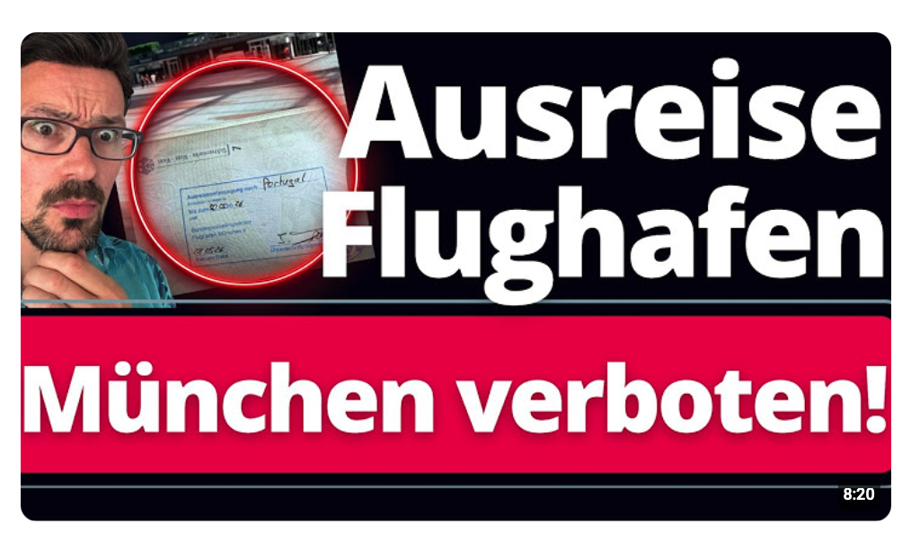 EIL: Festnahme am Flughafen München! Ausreise verboten!