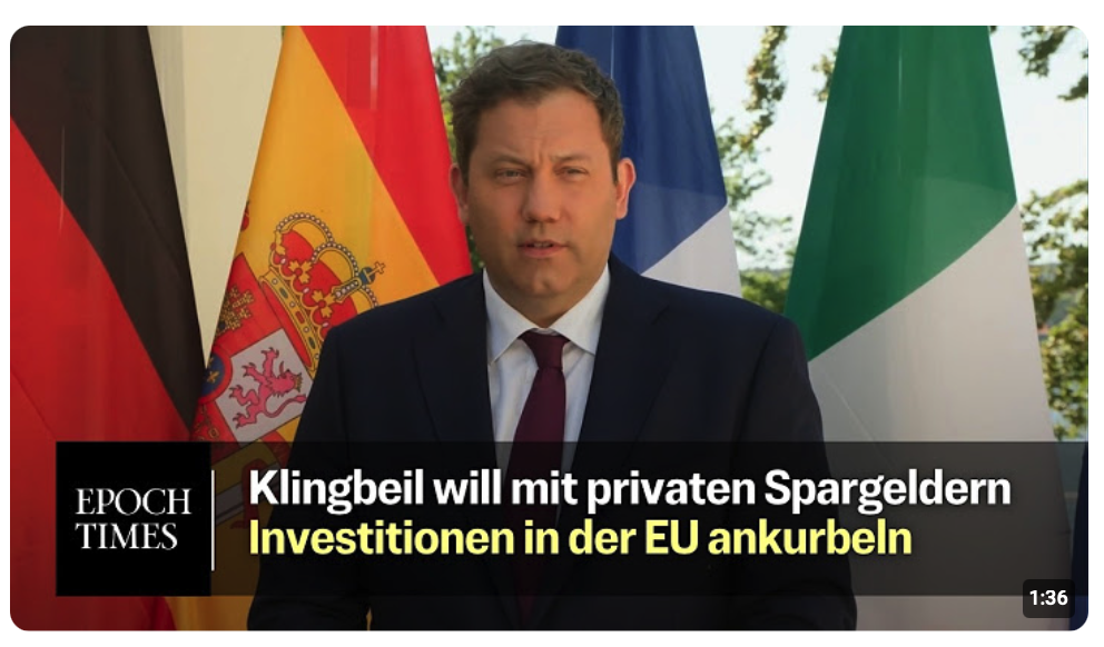 Klingbeil: Europäischer Kapitalmarkt ein Gamechanger