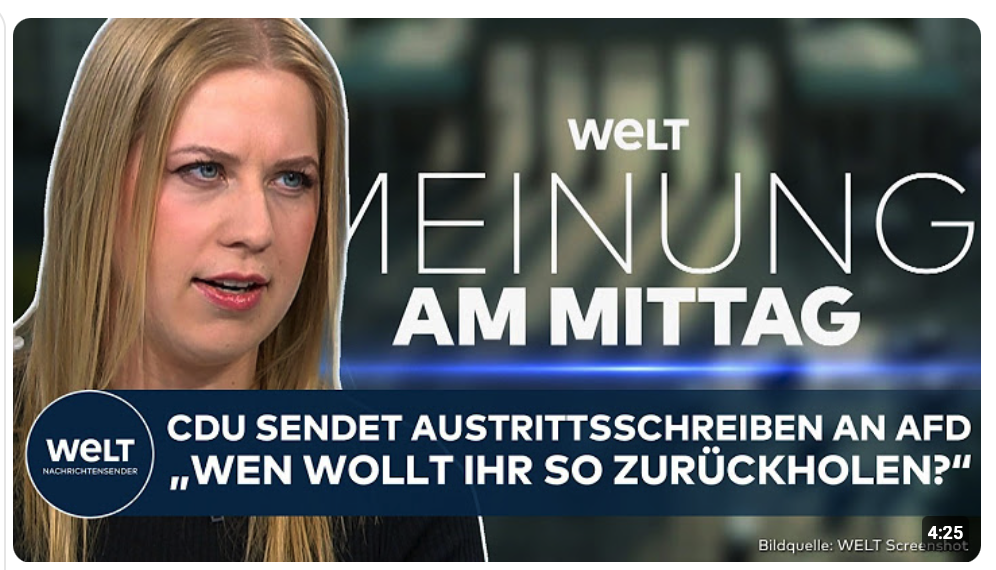 MEINE MEINUNG: CDU verschickt Austritt-Schreiben an AfD! Knallharte Abrechnung an Aktion