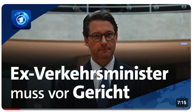 Vorwurf der Falschaussage: Ex-Verkehrsminister Scheuer muss vor Gericht