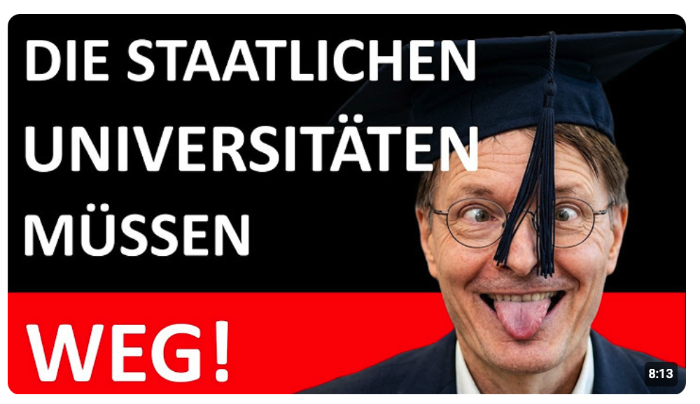 Sie finanzieren die akademische Vollverblödung!