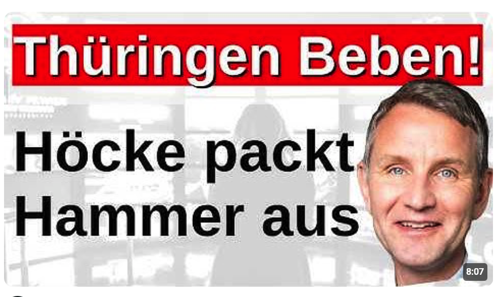 Höcke packt den Hammer aus! CDU ist der Feind! Merz muss weg!