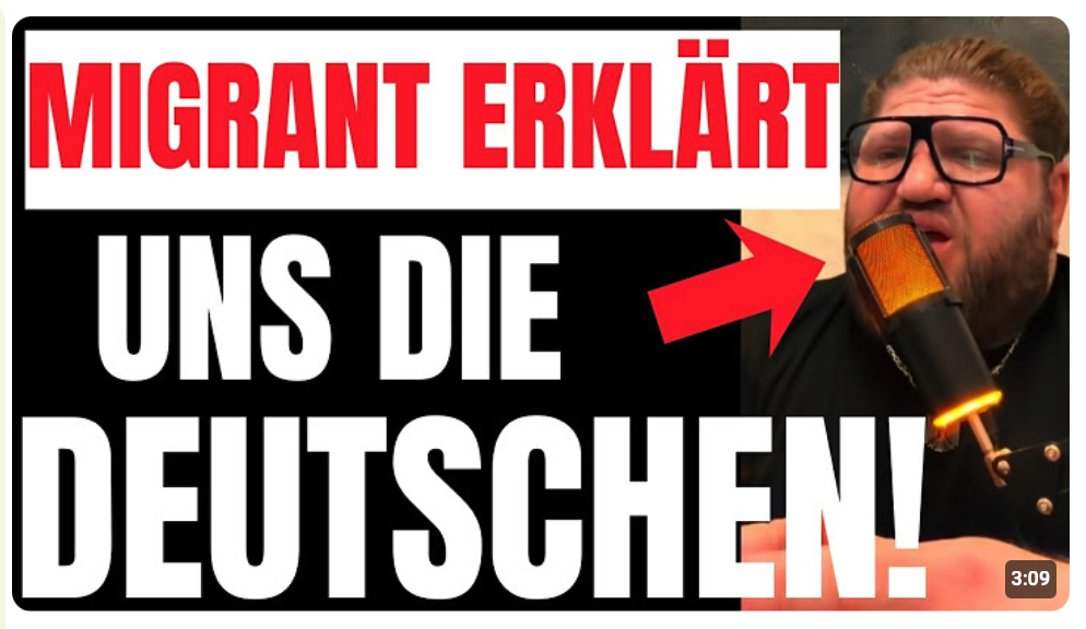 ER WEISS genau, was DEUTSCHE von MIGRANTEN WOLLEN!