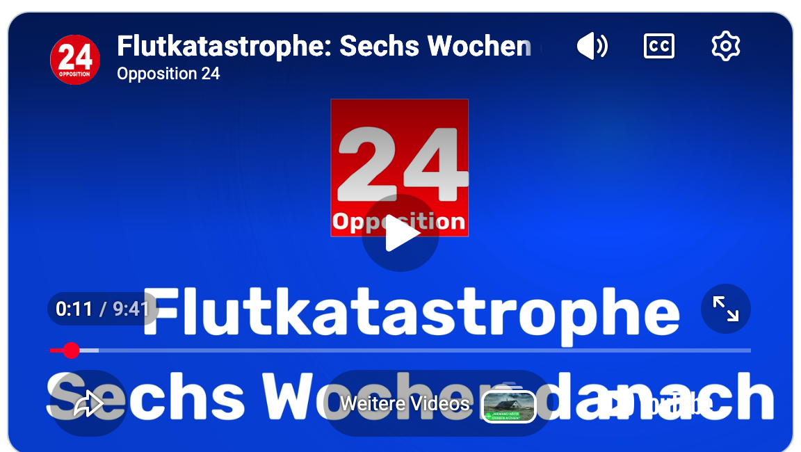Flutkatastrophe: Sechs Wochen danach sind die Opfer vergessen