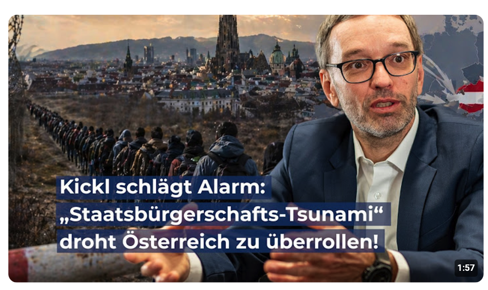 „Tickende Zeitbombe“: Kickl schlägt Alarm