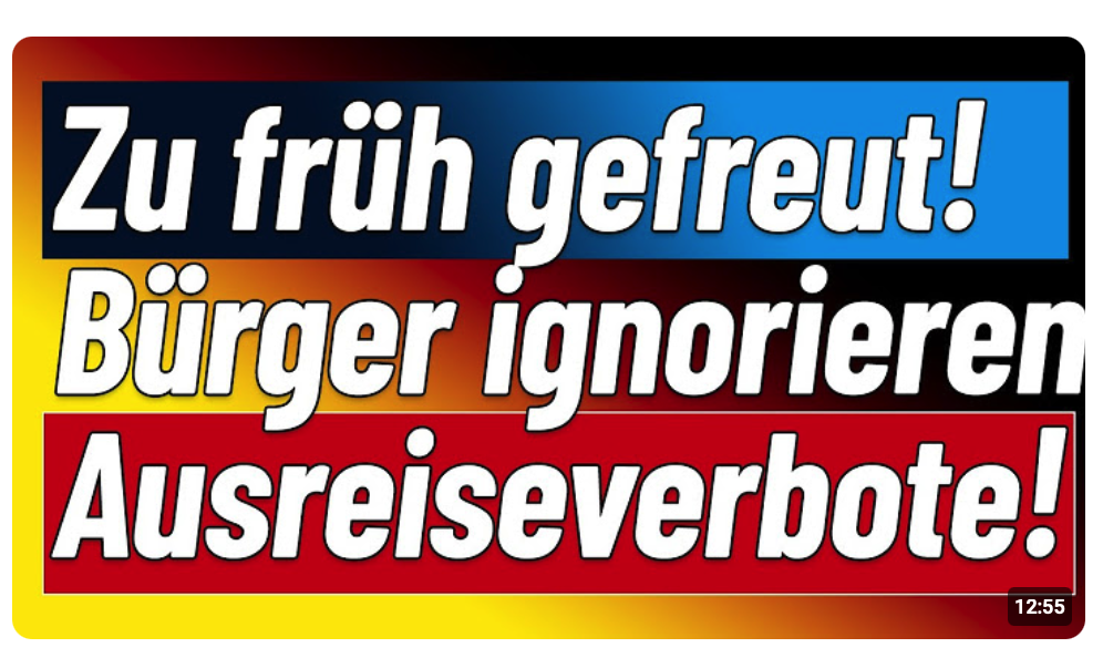 Herrlich! Staat verhängt Verbot zur Ausreise, Bürger fahren dennoch los!