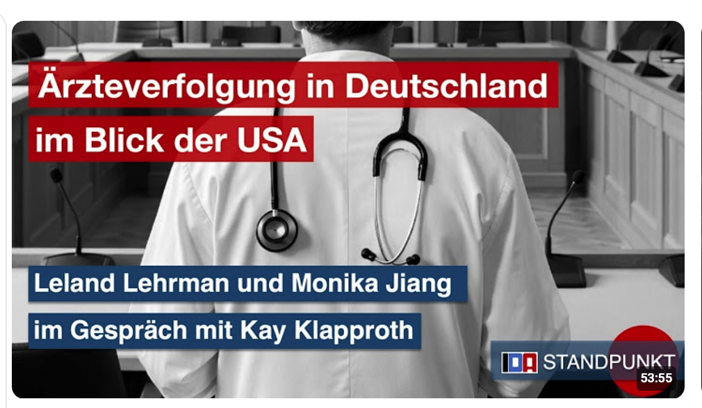 IDA-Standpunkt: Ärzteverfolgung in Deutschland – Im Blick der USA.