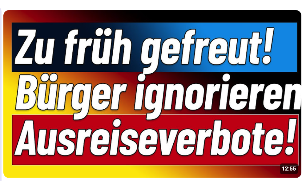 Herrlich! Staat verhängt Verbot zur Ausreise, Bürger fahren dennoch los!