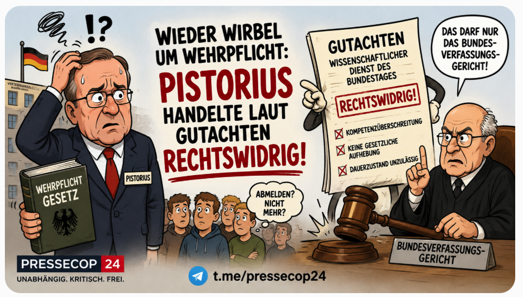 WEHRPFLICHT-KNALL IN BERLIN! GUTACHTEN BELASTET PISTORIUS – DROHT DEM VERTEIDIGUNGSMINISTER JETZT EIN RECHTS-DESASTER?