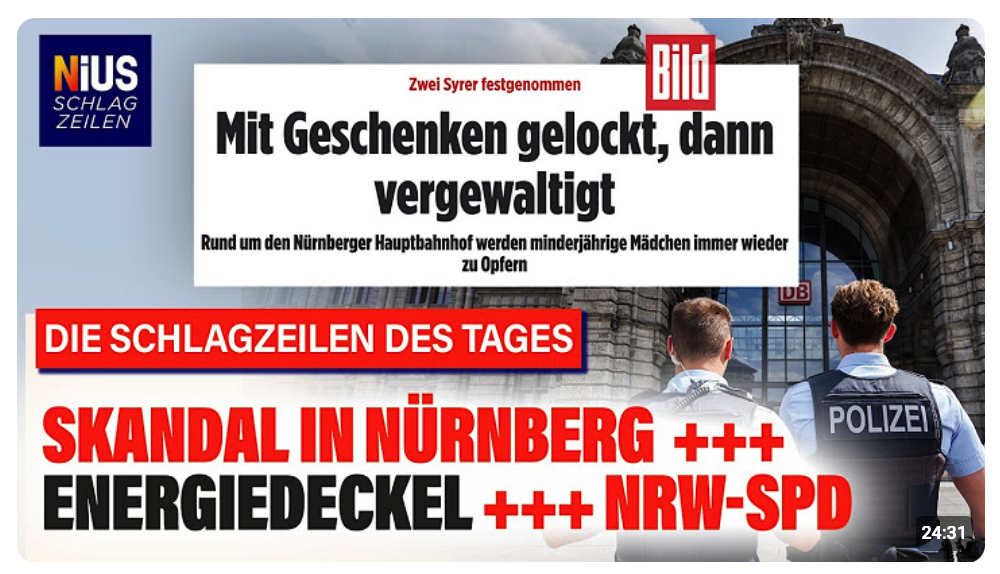 Grooming-Skandal in Nürnberg: Syrer sollen Mädchen missbraucht haben | NIUS Schlagzeilen