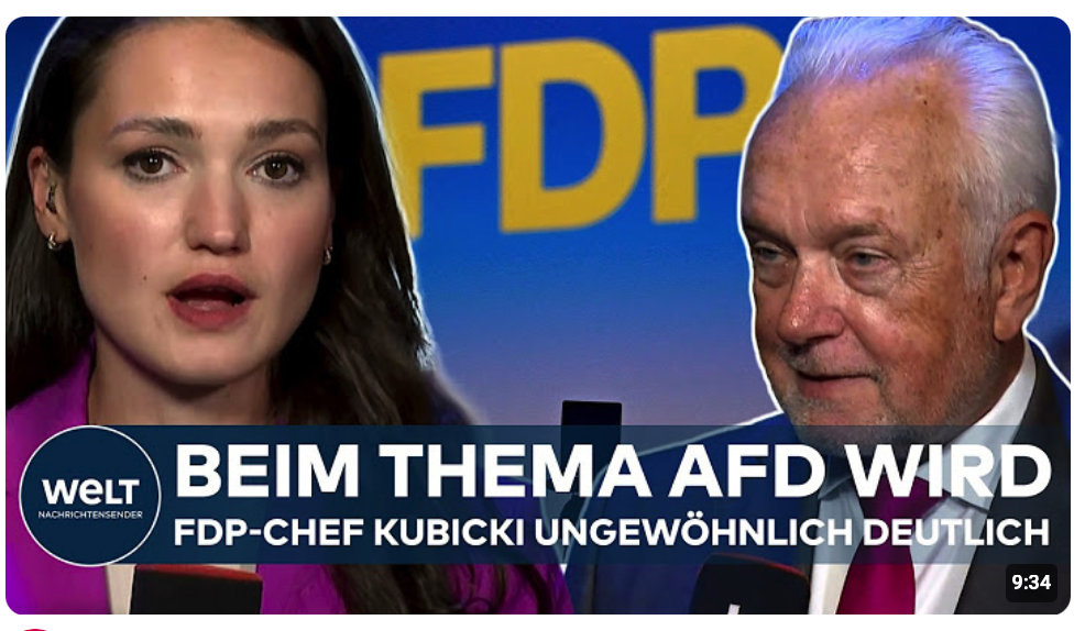WAHLKAMPF IM OSTEN: FDP-Chef Kubickis klare Kante an AfD ‒ „Legt euch gehackt!“