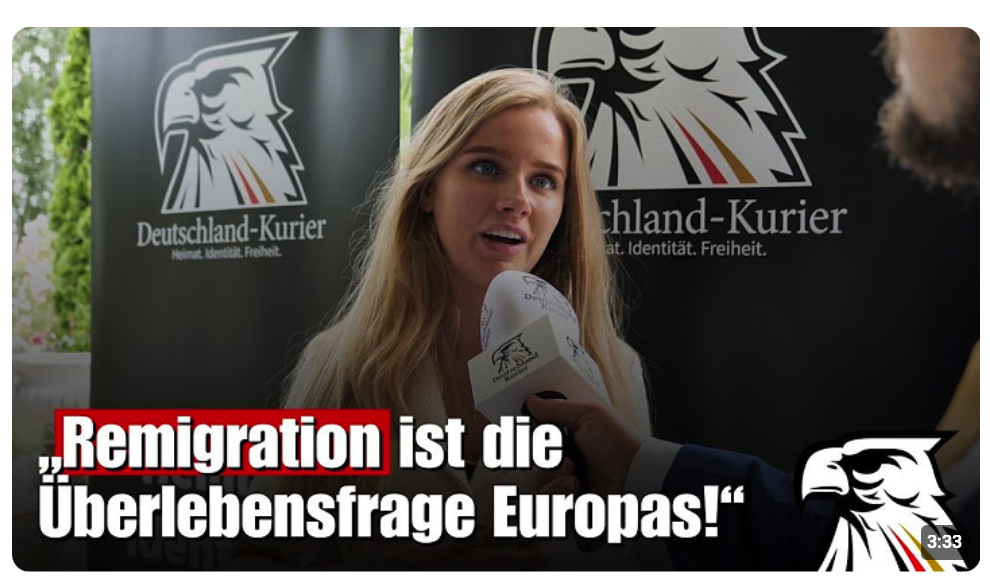 Eva Vlaardingerbroek: „Remigration ist die Überlebensfrage Europas!“