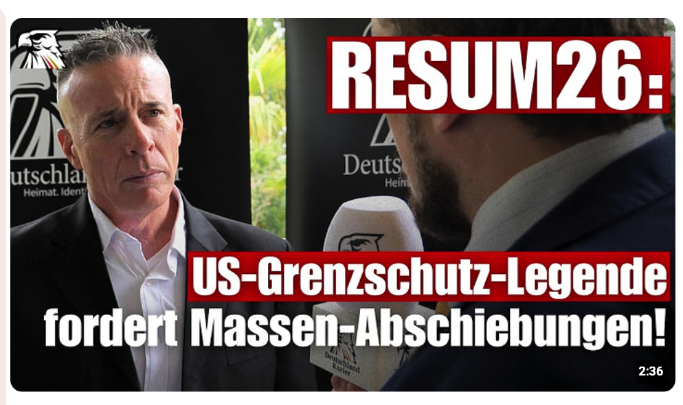 RESUM26: US-Grenzschutz-Legende fordert Massen-Abschiebungen!