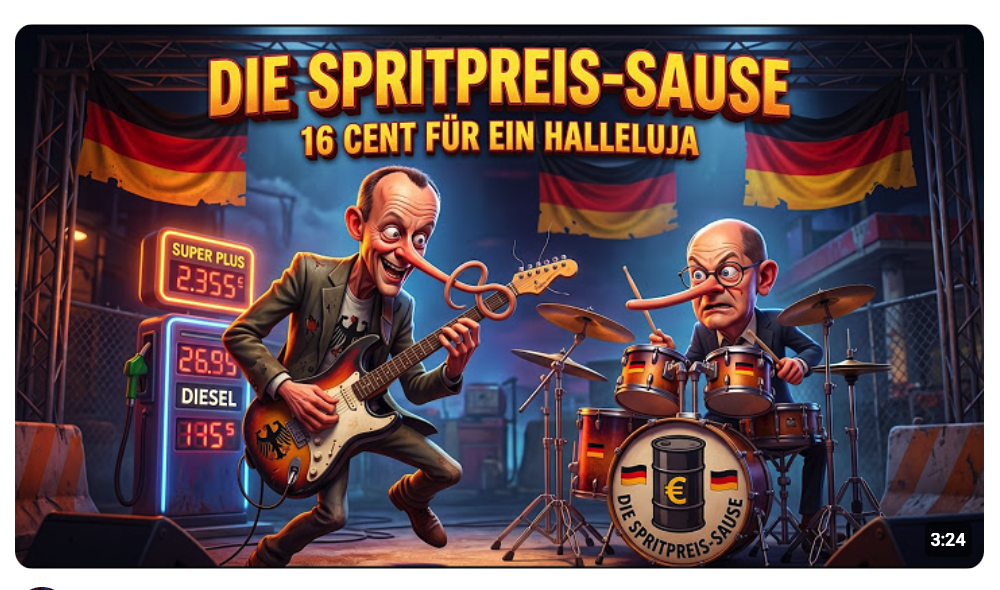 Die Spritpreis-Sause | 16 Cent Lüge | Bundestag Musik | [SchlagerSkandalParade]