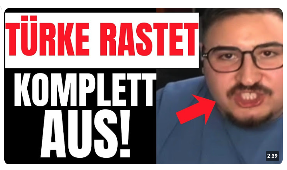 TÜRKE STINKSAUER auf das DEUTSCHE VOLK!