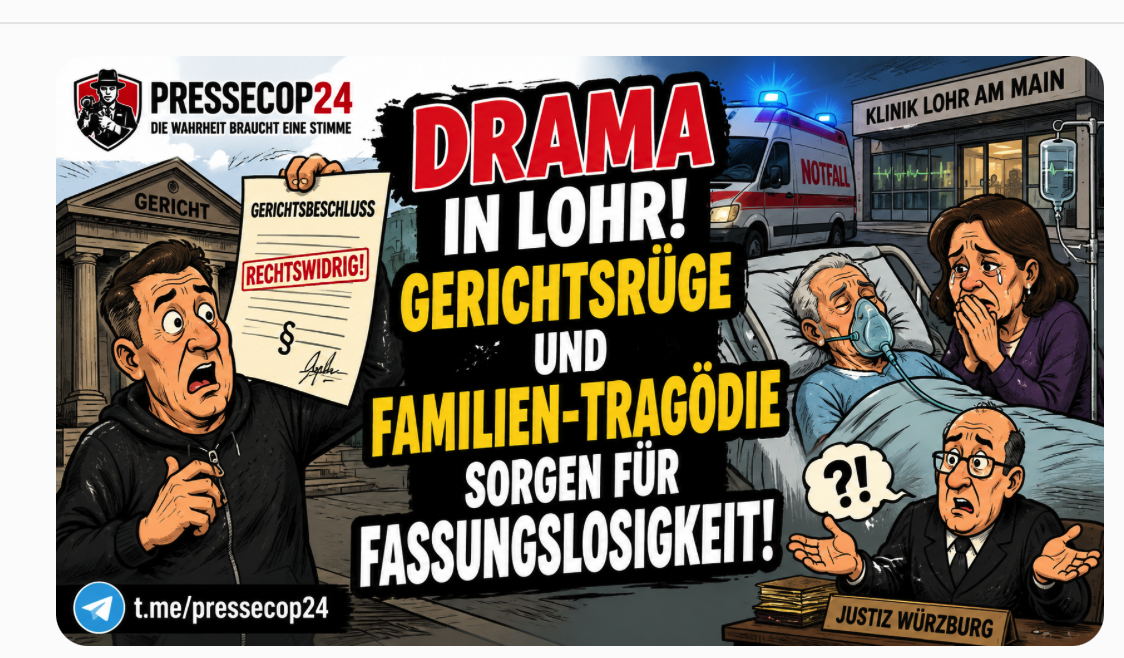 DRAMA IN LOHR! GERICHTSRÜGE UND FAMILIEN-TRAGÖDIE SORGEN FÜR FASSUNGSLOSIGKEIT!