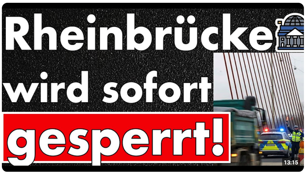 Schock-Sperrung! Autobahnbrücke über Rhein für alle dicht – Einsturzgefahr! Neubau frühestens 2030!