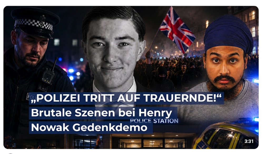 „POLIZEI TRITT AUF TRAUERNDE!“ Brutale Szenen bei Henry Nowak Gedenkdemo