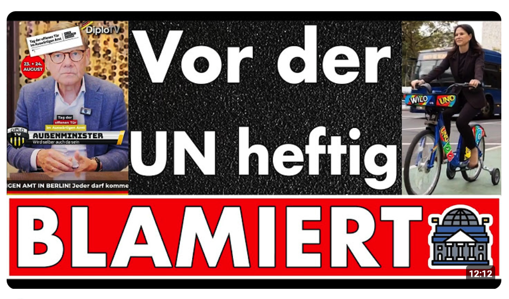 „Hallo Herr Außenminister, hier ist der Jakob“ & Regenbogen-fahne kostet UN-Sitz & Putin ist aber schuld