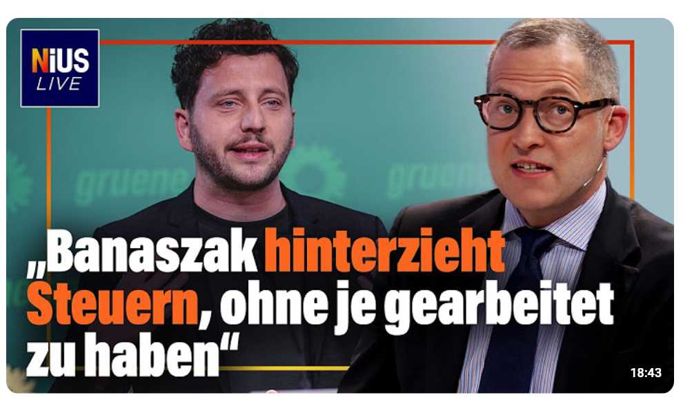 Banaszak kriegt 200.000 Euro vom Steuerzahler und hinterzieht auch noch Steuern |