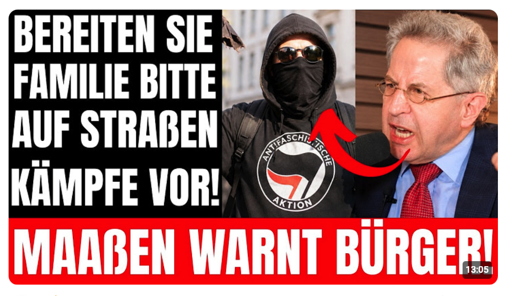 EILMELDUNG: Dr. Maaßen liegen Geheime ANTIFA Informationen vor! Schützen Sie Ihre FAMILIEN!