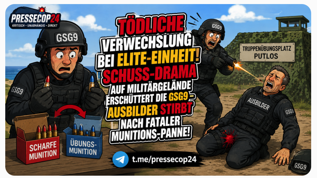 TÖDLICHE VERWECHSLUNG BEI ELITE-EINHEIT! SCHUSS-DRAMA AUF MILITÄRGELÄNDE ERSCHÜTTERT DIE GSG9 – AUSBILDER STIRBT NACH FATALER MUNITIONS-PANNE!