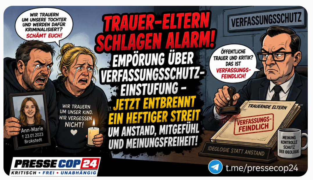 TRAUER-ELTERN SCHLAGEN ALARM! EMPÖRUNG ÜBER VERFASSUNGSSCHUTZ-EINSTUFUNG – JETZT ENTBRENNT EIN HEFTIGER STREIT UM ANSTAND, MITGEFÜHL UND MEINUNGSFREIHEIT!