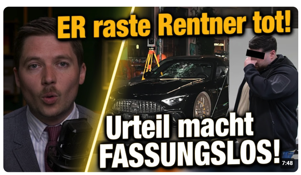 Skandal-Urteil! Bewährung und 2,5 Jahre Führerscheinsperre! Er hat einen Rentner totgerast!