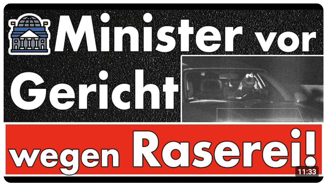 Minister rast mit Dienstwagen 81Km/h bei erlaubten 30 – Geldbuße & Fahrverbot abgelehnt – Prozess!